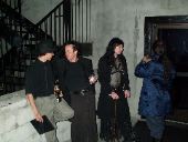 Black Cat, Dark Elf, Karmakaze, and Celticsmith outside